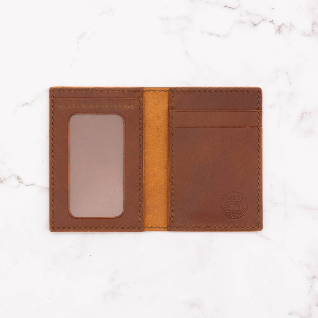 slim bifold wallet with ID window