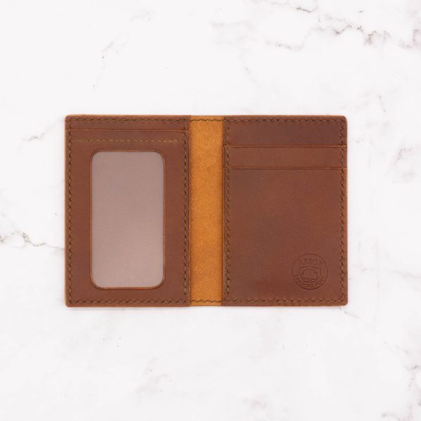 Slim Bifold Card Holder Wallet with ID Window
