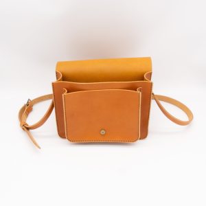 Medium Leather Crossbody Messenger Bag - Image 6