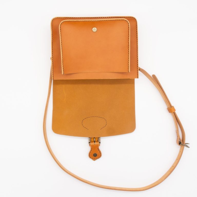 Medium Leather Crossbody Messenger Bag - Image 8