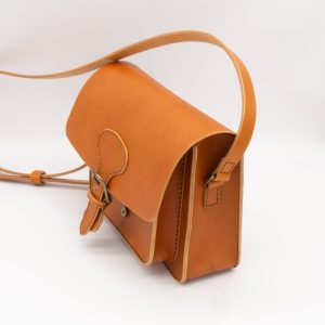 Medium Leather Crossbody Messenger Bag - Image 10