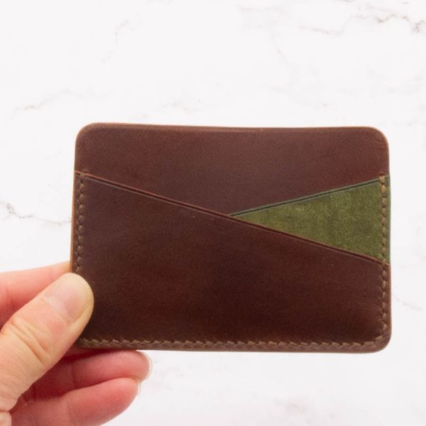 Colorblock Mountain Top Four-Pocket Card Case Wallet - Image 9