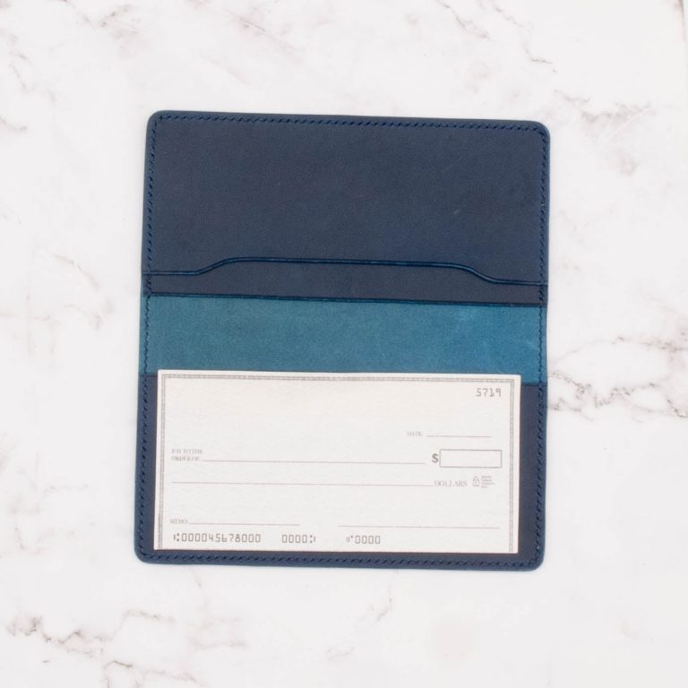 Handcrafted Leather Checkbook Cover - Image 5