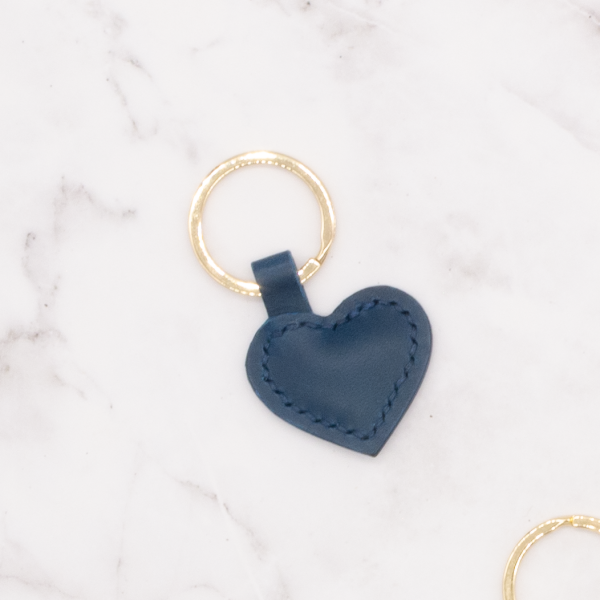 Heart Shaped Leather Key Ring - Image 7