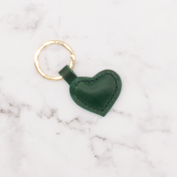Heart Shaped Leather Key Ring - Image 9