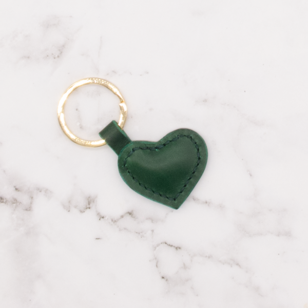 Heart Shaped Leather Key Ring - Image 6