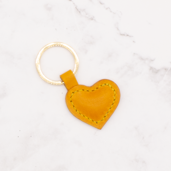 Heart Shaped Leather Key Ring - Image 12