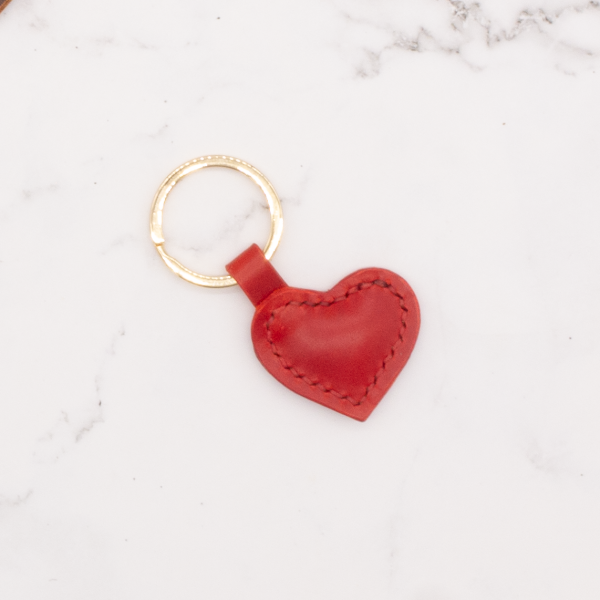 Heart Shaped Leather Key Ring - Image 13