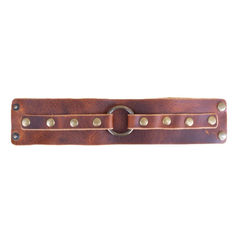 Retro-Style Leather Cuff - Image 6