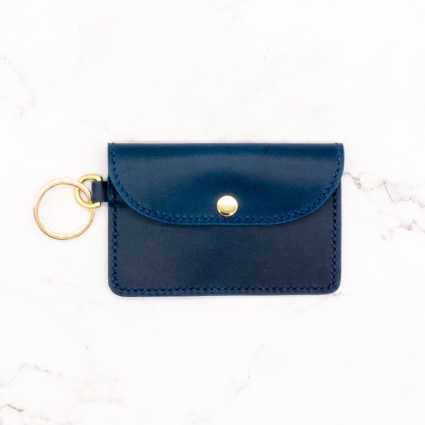 Leather Keyring Snap Minimalist Wallet - Arbor Trading Post