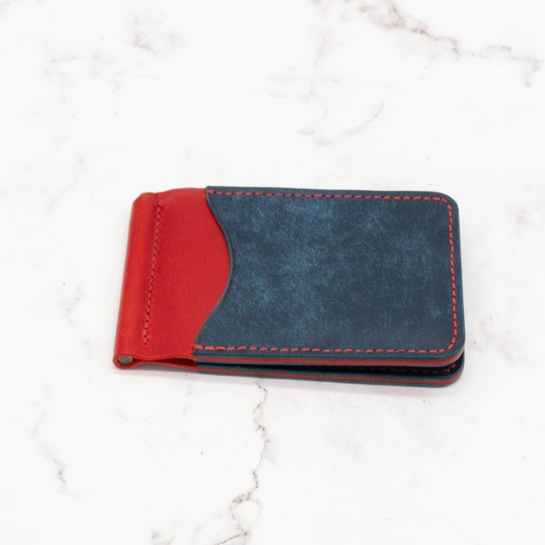 Colorblock Slim Money Clip Bifold Wallet - Image 13