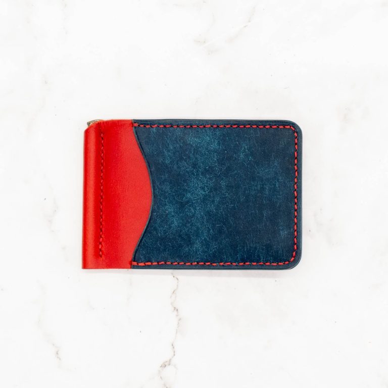 Colorblock Slim Money Clip Bifold Wallet - Image 10