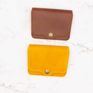 Home 19 Snap Minimalist Bifold Leather Wallet