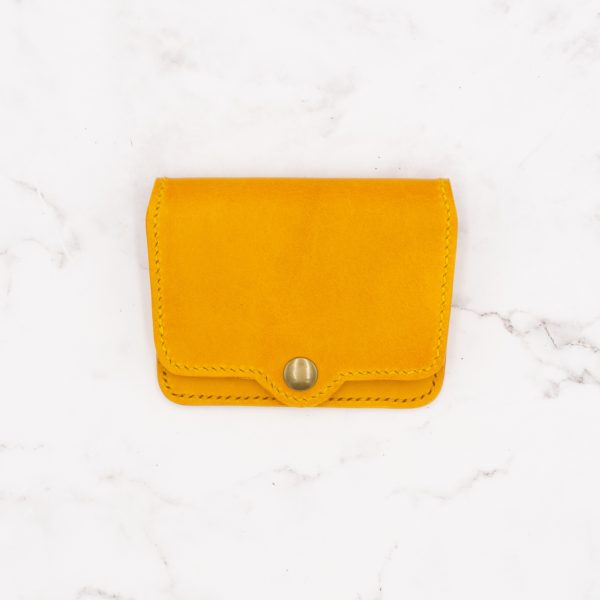 Snap Minimalist Bifold Leather Wallet