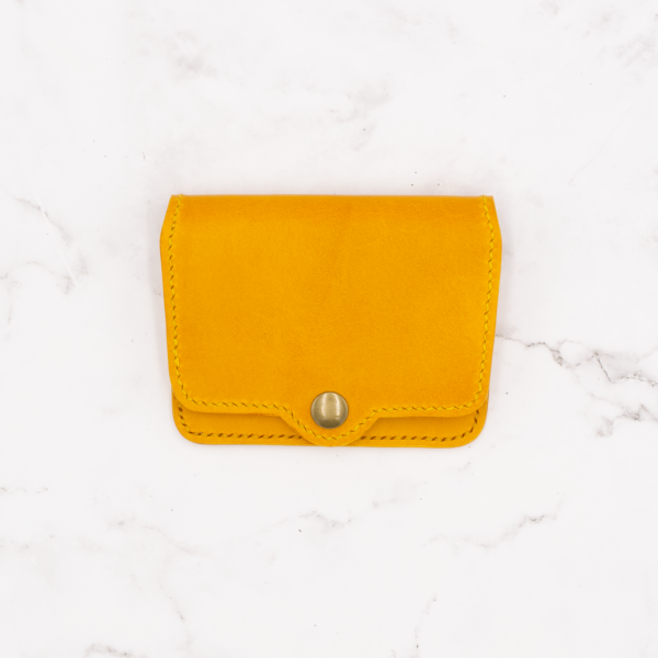 Snap Minimalist Bifold Leather Wallet - Image 2