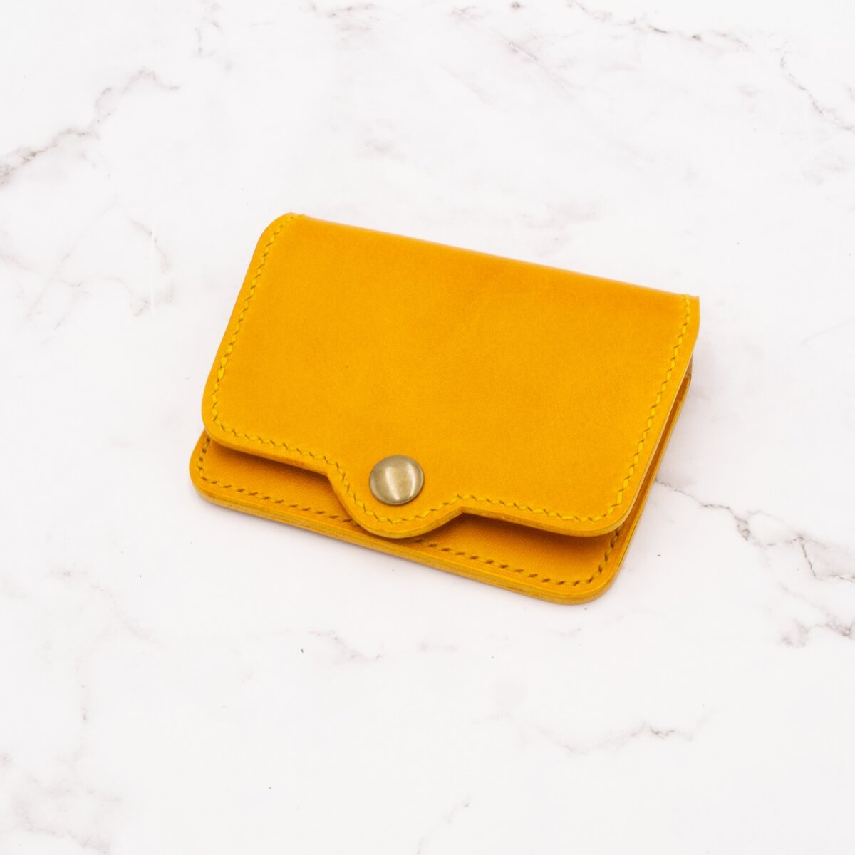 Snap Minimalist Bifold Leather Wallet 3 Snap Minimalist Bifold Leather Wallet - Image 3