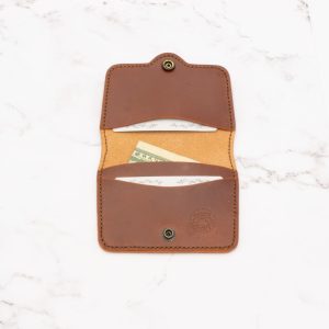 Snap Minimalist Bifold Leather Wallet - Image 7