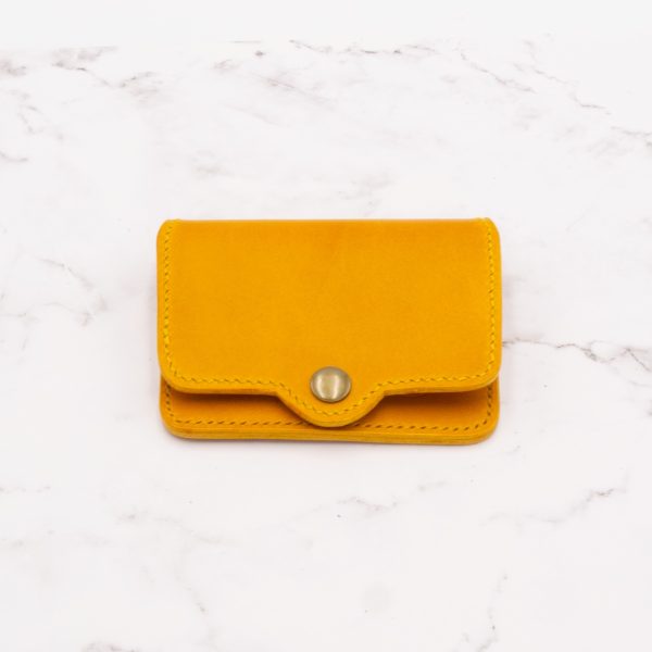 Snap Minimalist Bifold Leather Wallet
