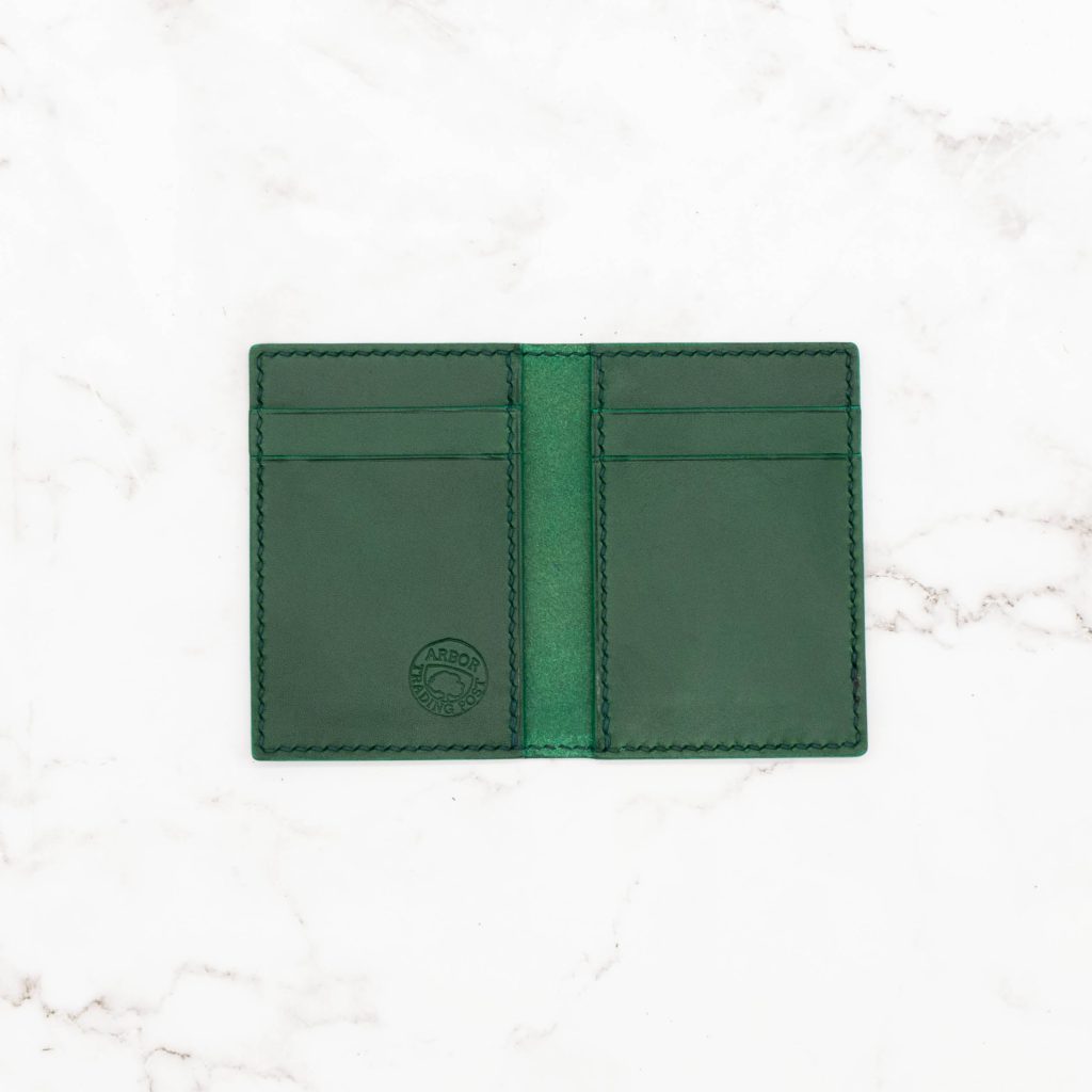 Compact Modern Design Bifold Wallet - Smooth Leather,  6 Card Pockets