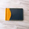 Colorblock Slim Money Clip Bifold Wallet - Image 8