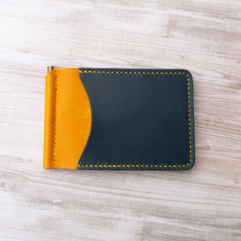 Colorblock Slim Money Clip Bifold Wallet - Image 8