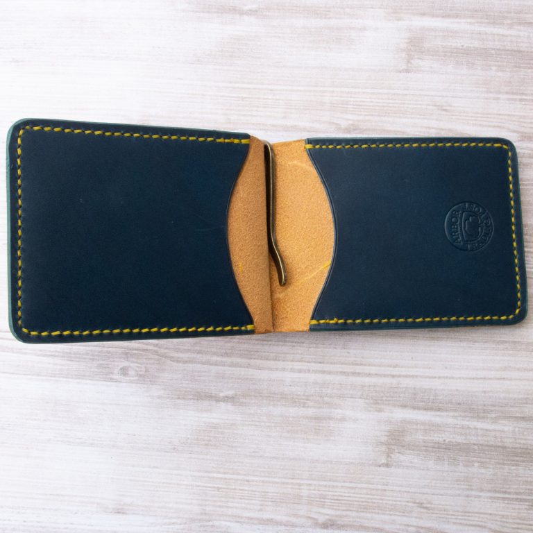 Colorblock Slim Money Clip Bifold Wallet - Image 9