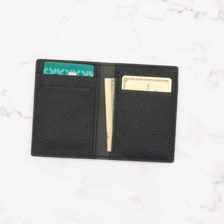 Slim Bifold Card Holder Bifold Wallet - Image 12