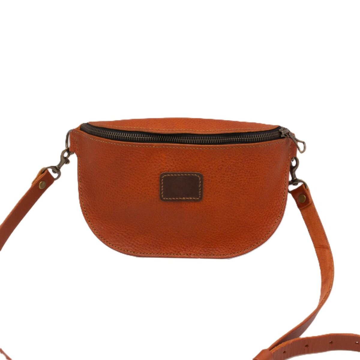 Pebbled Lether Crossbody Sling Belt Bag