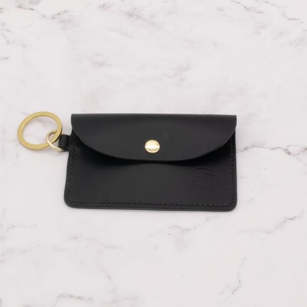 Leather Keyring Snap Minimalist Wallet - Arbor Trading Post