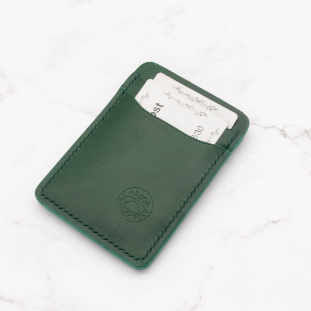 Leather Money Clip Card Holder Wallet with 4 Card Pockets - Arbor ...