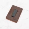 Leather Money Clip Card Holder Wallet with 4 Card Pockets - Image 15