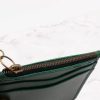Short Leather Wallet with Top Zipper and Key Ring - Image 5
