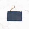 Short Leather Wallet with Top Zipper and Key Ring - Image 2