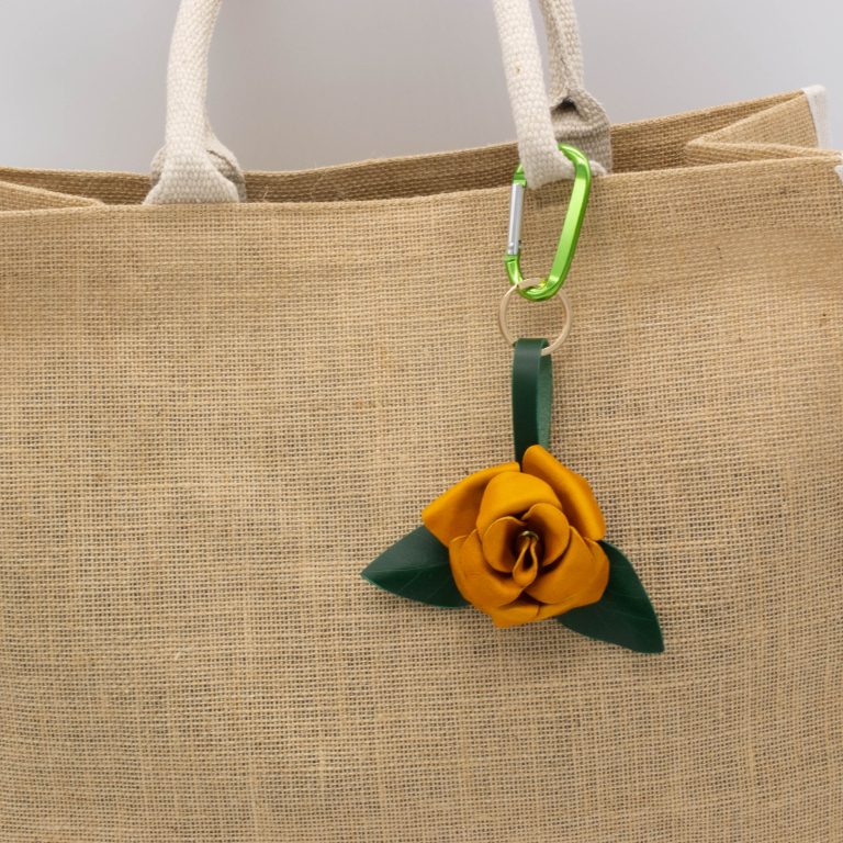 Rose Bag Charm with Key Ring - Image 7