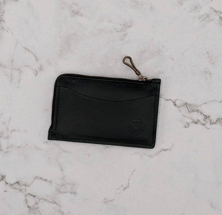 Leather Corner Zipper Wallet