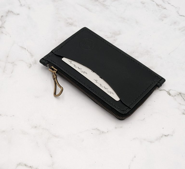Leather Corner Zipper Wallet - Image 2