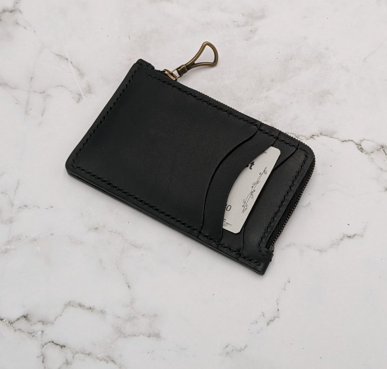 Leather Corner Zipper Wallet - Image 3