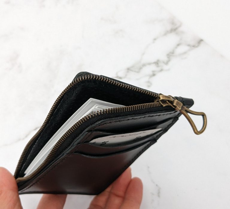 Leather Corner Zipper Wallet - Image 5
