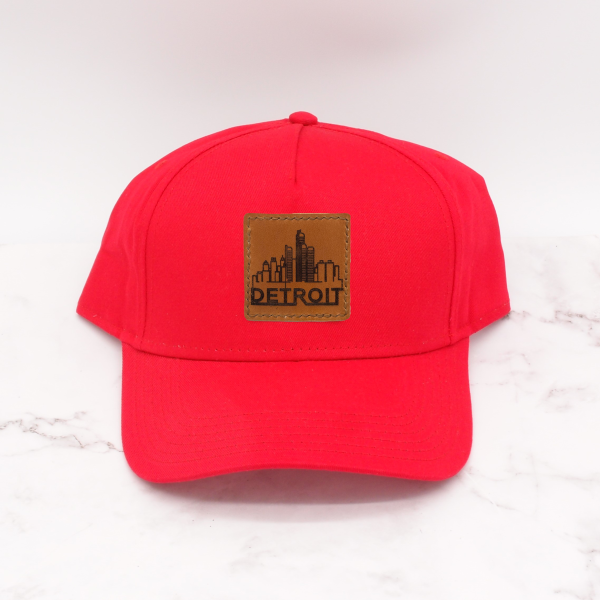 Leather Patch Ball Cap - Detroit - Image 7