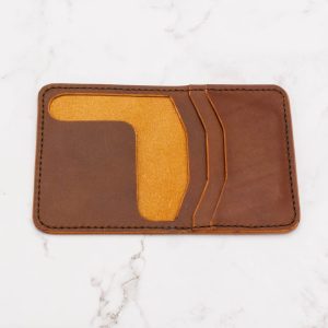 Arbor Trading Post Bifold Wallet Handcrafted Genuine Italian Buttero Leather Slim Design Bifold Wallet