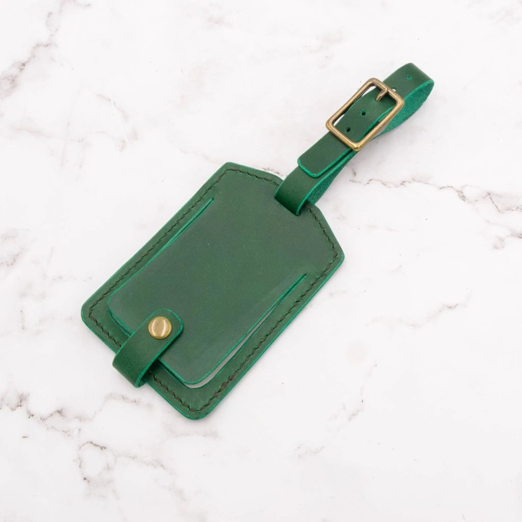Father's Day Leather Gift Guide: Gifts He'll Actually Use Every Day 45 Arbor Trading Post Luggage Tag Handcrafted Leather Luggage Tag (Choose from 6 colors)