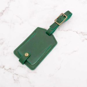 Arbor Trading Post Luggage Tag Handcrafted Leather Luggage Tag (Choose from 6 colors)