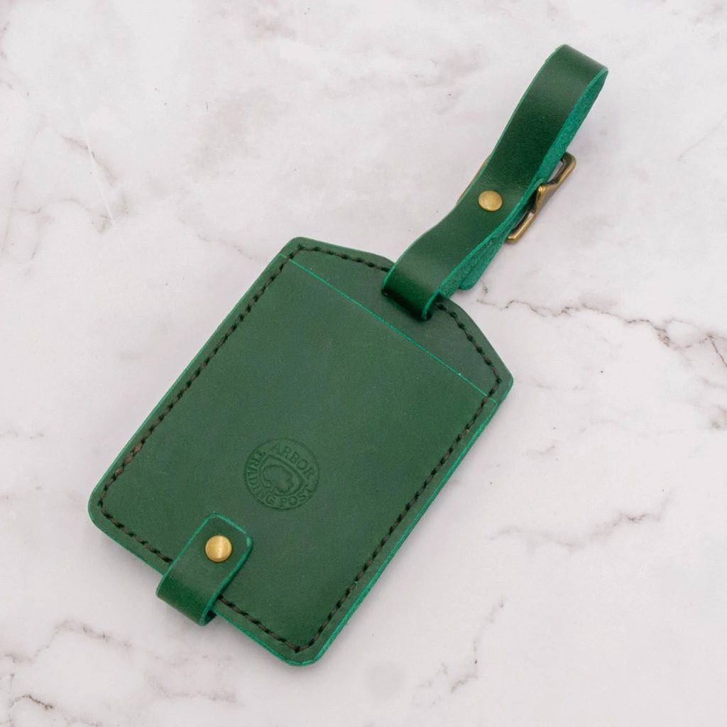Father's Day Leather Gift Guide: Gifts He'll Actually Use Every Day 44 Arbor Trading Post Luggage Tag Handcrafted Leather Luggage Tag (Choose from 6 colors)