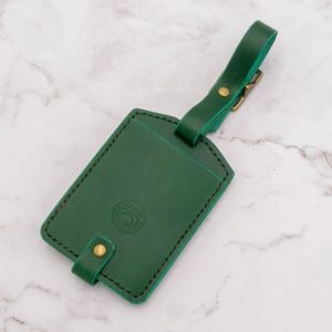 Arbor Trading Post Luggage Tag Handcrafted Leather Luggage Tag (Choose from 6 colors)