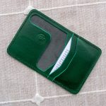 Leather Modern Design Slim Bifold Wallet - Two Tone Colors
