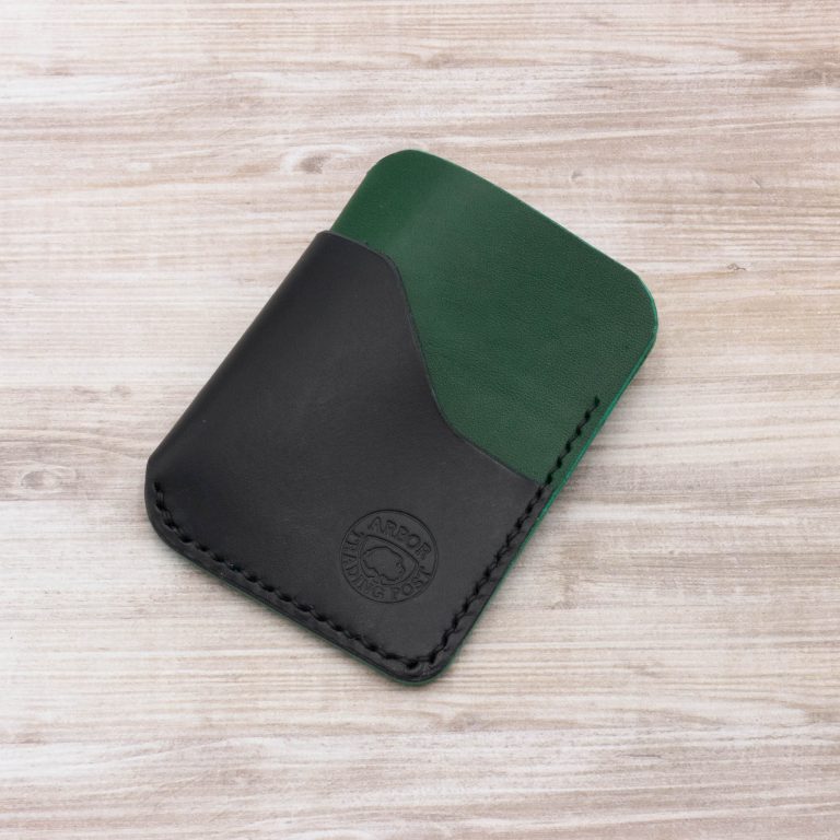 Cheekoo's Handcrafted Leather Minimalist Wallet, 3 Pocket - Two Tone