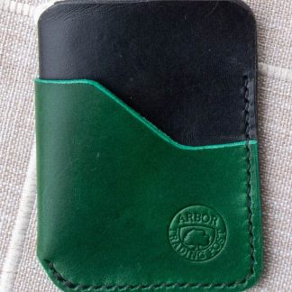 Cheekoo's Handcrafted Leather Minimalist Wallet, 3 Pocket - Two Tone