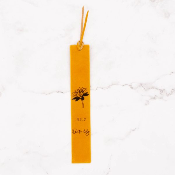 Leather Bookmark - Birth Month Flower - Image 8