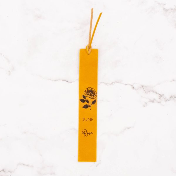Leather Bookmark - Birth Month Flower - Image 7