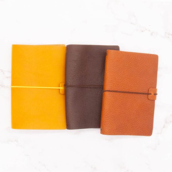Pocket-Size Leather Traveler Notebook Cover – Fits 3.5" x 5.5" Midori-Style Inserts - Image 15